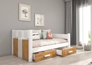Vaikiška lova ADRK Furniture Bibi, balta/ruda kaina ir informacija | Vaikiškos lovos | pigu.lt