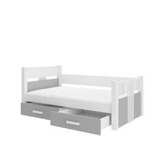 Детская кровать ADRK Furniture Bibi, белый/серый цвет цена и информация | Детские кровати | pigu.lt
