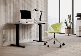 Письменный стол ADRK Furniture Mallo с регулируемой высотой, белый цвет цена и информация | Компьютерные, письменные столы | pigu.lt
