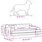 Aksomo lova šunims VidaXL, 90x53x30cm, pilka цена и информация | Guoliai, pagalvėlės | pigu.lt