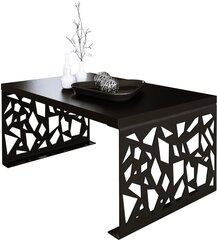 Kavos staliukas ADRK Furniture Semara 100x60cm, juodas kaina ir informacija | Kavos staliukai | pigu.lt