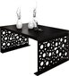 Kavos staliukas ADRK Furniture Rina, 100x60cm, juodas kaina ir informacija | Kavos staliukai | pigu.lt