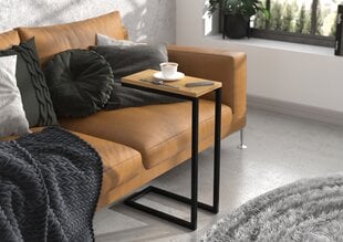 Šoninis staliukas ADRK Furniture Spark, 62x30x40 cm, rudas/juodas kaina ir informacija | Kavos staliukai | pigu.lt