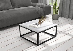 Журнальный столик ADRK Furniture Belten 65x65см, серый/черный цвет цена и информация | Журнальные столики | pigu.lt