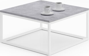 Журнальный столик ADRK Furniture Belten 65x65см, серый/белый цвет цена и информация | Журнальные столы | pigu.lt
