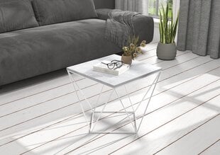 Журнальный столик ADRK Furniture Diana 50х50см, белый цвет цена и информация | Журнальные столы | pigu.lt