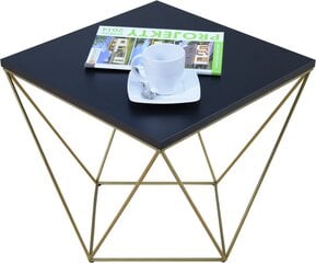 Журнальный столик ADRK Furniture Diana 50x50см, черный/золотой цвет цена и информация | Журнальные столики | pigu.lt