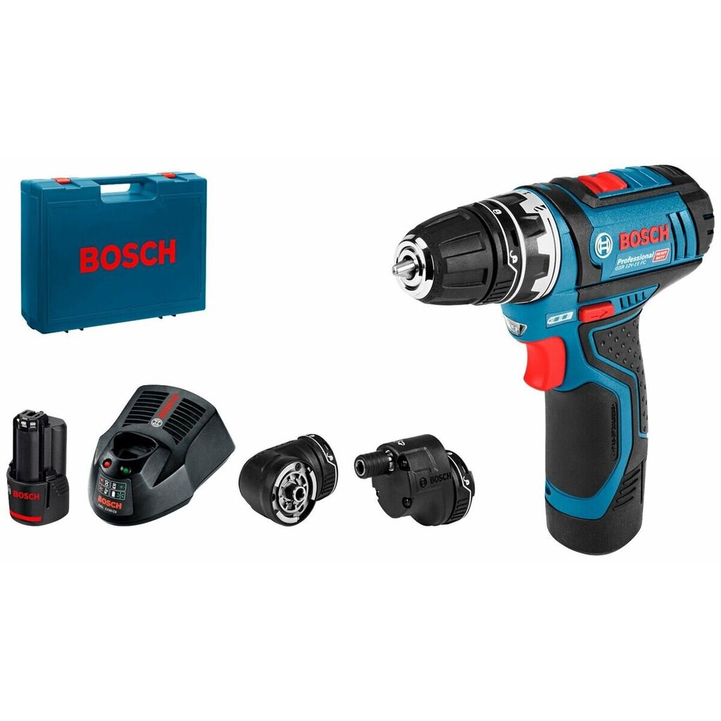 Akumuliatorinis gręžtuvas Bosch Professional Flexiclic GSR, 12V, su akumuliatoriumi ir įkrovikliu kaina ir informacija | Suktuvai, gręžtuvai | pigu.lt