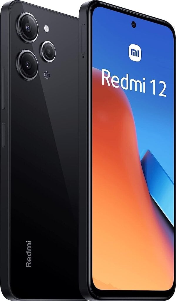 Xiaomi Redmi 12 8/256GB MZBOESLEU Midnight Black цена и информация | Mobilieji telefonai | pigu.lt