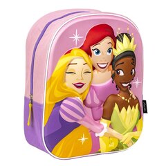 Mokyklinė kuprinė Princesses Disney, rožinė цена и информация | Школьные рюкзаки, спортивные сумки | pigu.lt