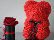 Meškiukas iš rožių, raudonas kaina ir informacija | Kitos originalios dovanos | pigu.lt