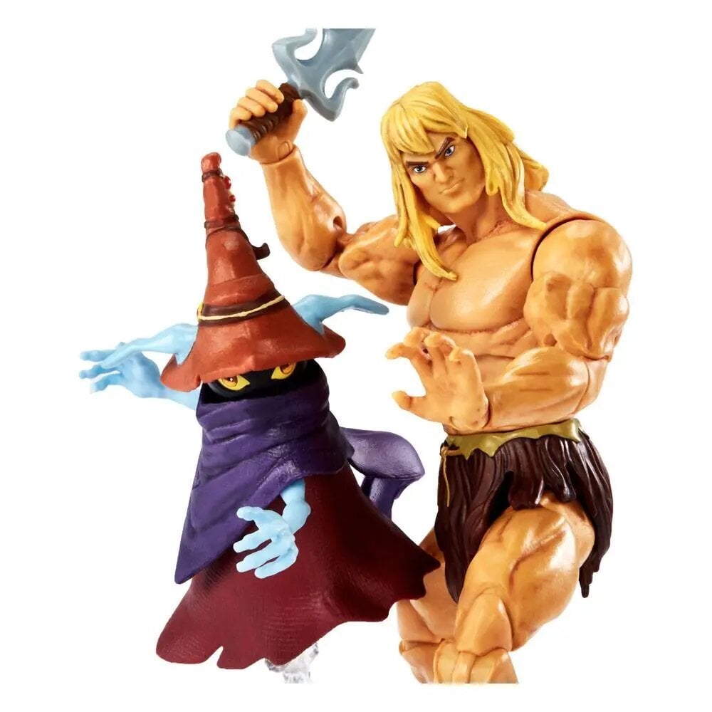 Figūrėlė Masters of the Universe 2022 Deluxe Savage He-Man & Orko, 18 cm цена и информация | Žaislai berniukams | pigu.lt