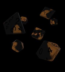Kauliukų rinkinys Oakie Doakie RPG šviečiantys tamsoje – Lava, 7 vnt. kaina ir informacija | Stalo žaidimai, galvosūkiai | pigu.lt