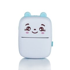 Extralink EPP-002 Blue | Mini terminis spausdintuvas | Bluetooth, USB-C, 1200 mAh, 210 dpi kaina ir informacija | Spausdintuvai | pigu.lt