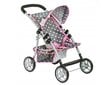 Vežimėlis lėlei Doris, pilka/rožinė kaina ir informacija | Žaislai mergaitėms | pigu.lt