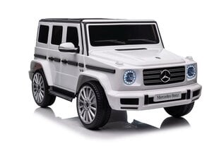 Vienvietis vaikiškas elektromobilis Mercedes G500 4x4, baltas kaina ir informacija | Elektromobiliai vaikams | pigu.lt