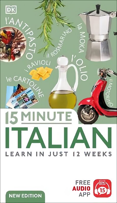 15 Minute Italian: Learn in Just 12 Weeks цена и информация | Užsienio kalbos mokomoji medžiaga | pigu.lt