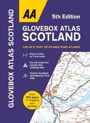 AA Glovebox Atlas Scotland 5th New edition kaina ir informacija | Kelionių vadovai, aprašymai | pigu.lt