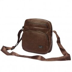 Мужская сумка через плечо ERIKS, коричневая цена и информация | Мужские сумки | pigu.lt