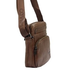 Мужская сумка через плечо ERIKS, коричневая цена и информация | Мужские сумки | pigu.lt