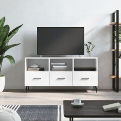 TV staliukas vidaXL, baltas kaina ir informacija | TV staliukai | pigu.lt