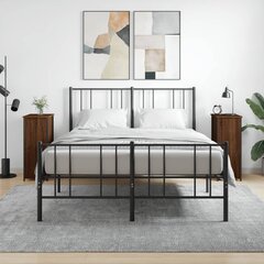 2-ių naktinių spintelių komplektas vidaXL, rudas kaina ir informacija | Spintelės prie lovos | pigu.lt