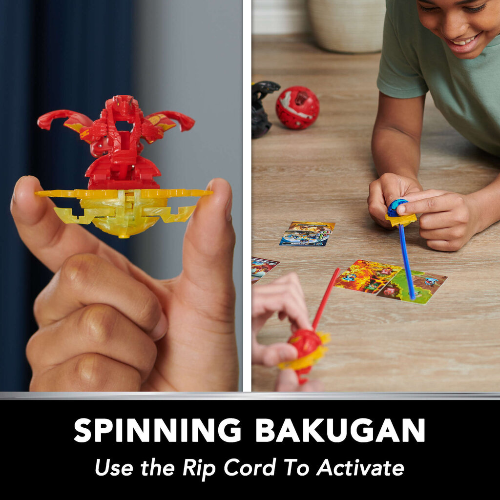 Veiksmų figūrėlė Spin Master Bakugan Special Attack Dragonoid Besisukantis žiedas + kortelės цена и информация | Žaislai berniukams | pigu.lt