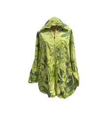 Куртка из хлопка N.COLLECTION 49, зеленая цена и информация | Женские куртки | pigu.lt