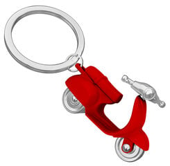 Meta[l]morphose raktų pakabukas Itališkas Raudonas Mopedas, Motoroleris MTM933-01, 1 vnt. kaina ir informacija | Raktų pakabukai | pigu.lt