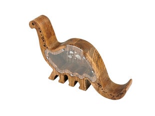 Деревянная копилка-динозавр, размер: большой цена и информация | Оригинальные копилки | pigu.lt