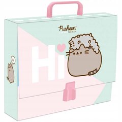 Aplankas su rankena St.Majewski Pusheen 716843, A4, 33x24,8x9 cm цена и информация | Kanceliarinės prekės | pigu.lt