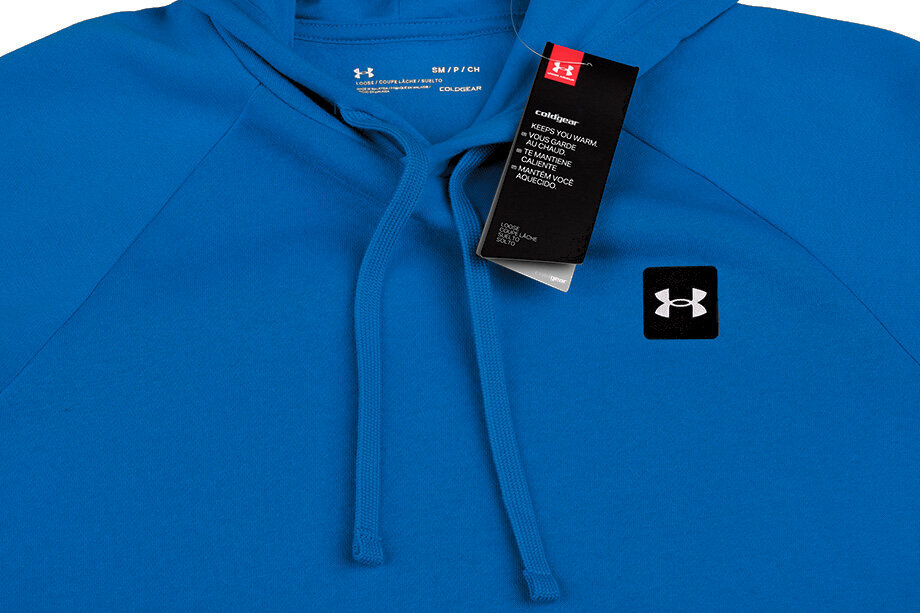 Džemperis vyrams Under Armour Rival Fleece Hoodie 1357092 486, mėlynas цена и информация | Džemperiai vyrams | pigu.lt