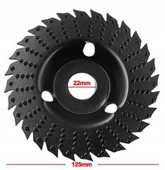 Medienos šlifavimo diskas 125mm, 1 vnt. kaina ir informacija | Mechaniniai įrankiai | pigu.lt