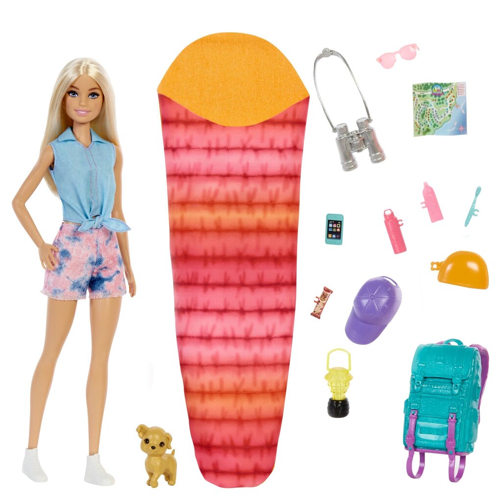 Lėlė Barbie Camping HDF73 цена и информация | Žaislai mergaitėms | pigu.lt