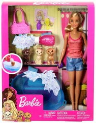 Lėlė Barbie šunukio vonios rinkinys, GDJ37 kaina ir informacija | Žaislai mergaitėms | pigu.lt