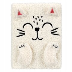 Pliušinė užrašų knygutė Starpak Plush A5 White Kitten 502129 цена и информация | Тетради и бумажные товары | pigu.lt