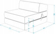 Sulankstomas fotelis Śpij,70x200 cm, mėlynas kaina ir informacija | Svetainės foteliai | pigu.lt