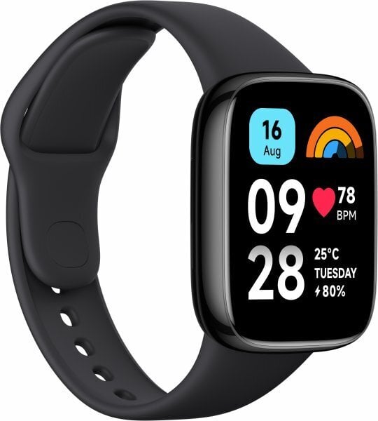 Xiaomi Redmi Watch 3 Active Black BHR7266GL цена и информация | Išmanieji laikrodžiai (smartwatch) | pigu.lt