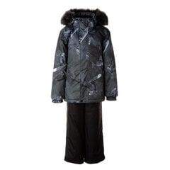 Komplektas berniukams Huppa, juodas kaina ir informacija | Žiemos drabužiai vaikams | pigu.lt