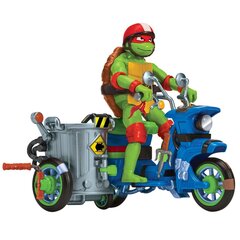 Мотоцикл с фигуркой Tmnt Черепашка Ниндзя Рафаэль 83432 цена и информация | Игрушки для мальчиков | pigu.lt