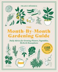 Month-by-Month Gardening Guide: Daily Advice for Growing Flowers, Vegetables, Herbs, and Houseplants цена и информация | Книги по садоводству | pigu.lt