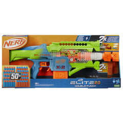 Motorizuotas šautuvas Nerf Elite Double Punch kaina ir informacija | Nerf Vaikams ir kūdikiams | pigu.lt