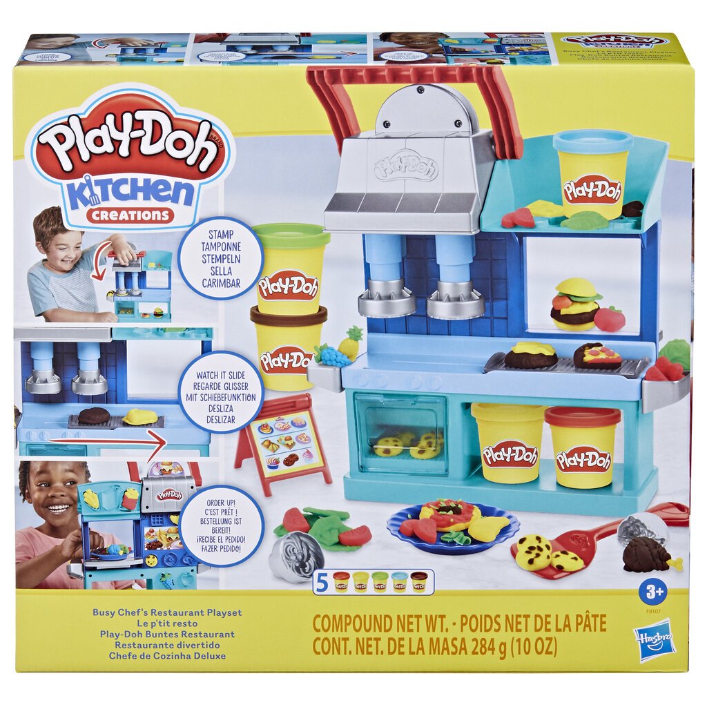 Plastilino žaidimas Play-Doh Restorano šefas kaina ir informacija | Lavinamieji žaislai | pigu.lt