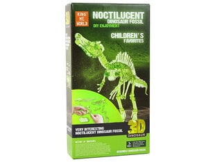 Žaislinis surenkamas dinozaurų skeletas Lean toys, šviečiantis kaina ir informacija | Žaislai berniukams | pigu.lt