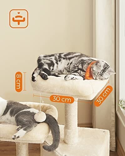 Draskyklė Feandrea PCT141M01 Cat Soft Plush, 115 cm цена и информация | Draskyklės | pigu.lt