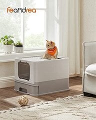 FeandreaPPT001G01 Футляр для кошачьего туалета с крышкой для кошек до 15 кг цена и информация | Туалеты для кошек | pigu.lt