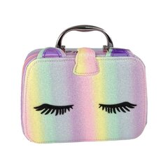 Kosmetikos grožio rinkinys vaikams LeanToys Beauty Set in Glitter Suitcase, 1 vnt. цена и информация | Косметика для мам и детей | pigu.lt