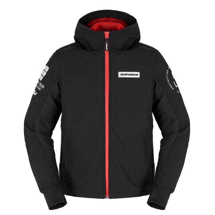 Vyriška moto striukė Spidi Hoodie Armor Evo, juoda цена и информация | Moto striukės | pigu.lt