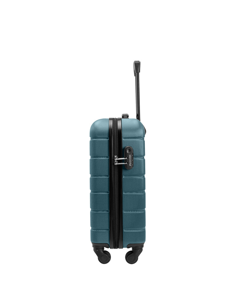 Mažas Puccini lagaminas ABS024C,S žalias kaina ir informacija | Lagaminai, kelioniniai krepšiai | pigu.lt