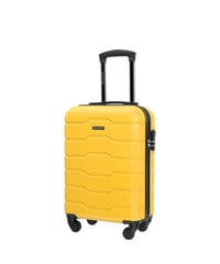Mažas Puccini lagaminas ABS024C, S geltonas kaina ir informacija | Lagaminai, kelioniniai krepšiai | pigu.lt